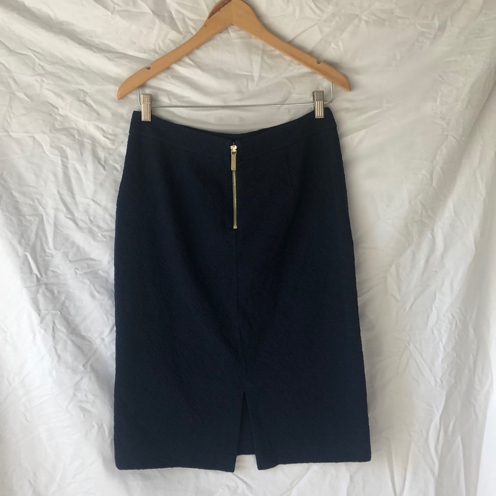 Michael Kors navy blue pencil skirt